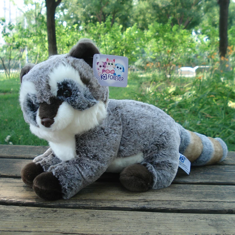 

cute plush lying raccoon toy high quality cute raccoon doll gift about 35cm