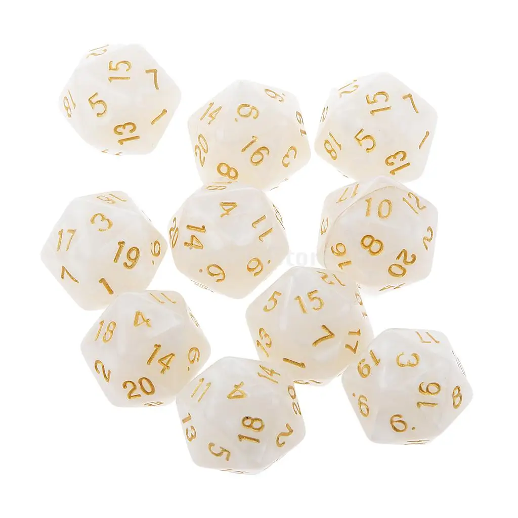 10 Uds. Dados de 20 caras astrología dados de constelación multifacetados D20 jugando D & D RPG TRPG DND para juegos de fiesta juego de rol