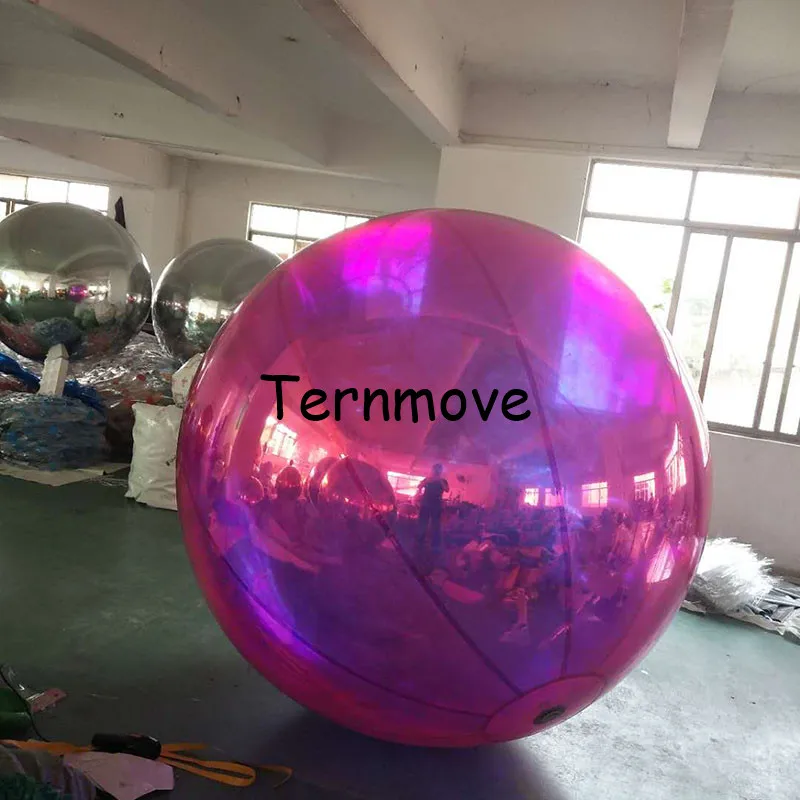 pvc mirror ball club hotel lobby shopping malls ceremony hanging decoration bright color Reflective Inflatable Advertising Ball