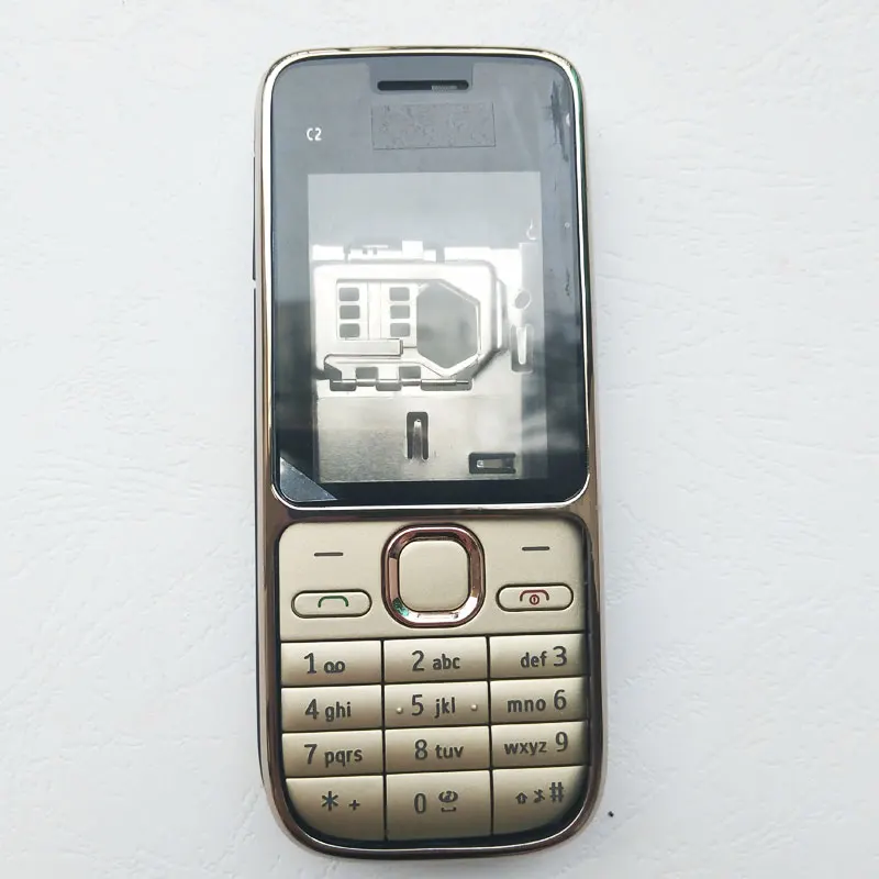 New Full Hosing For Nokia C2 C2-01 Back Cover+Middle Frame+Front Frame+Keypad With Logo