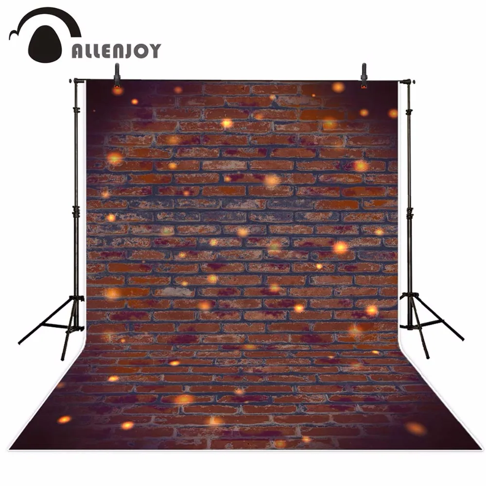 Allenjoy dark ziegel wand fotografie hintergrund für foto studio vintage glitter dekoration Hintergrund photo photobooth neue