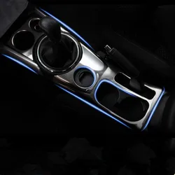 Stainless Steel Car inner Gear panel water Cup holder decorative trim car styling case for Mitsubishi ASX Auto Accessories