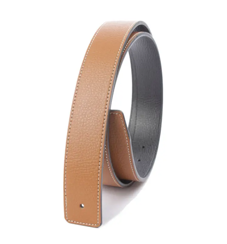 

Free shipping 1PCS Fashion Genuine Leather Belt Slide Strap Without Buckle at various colours