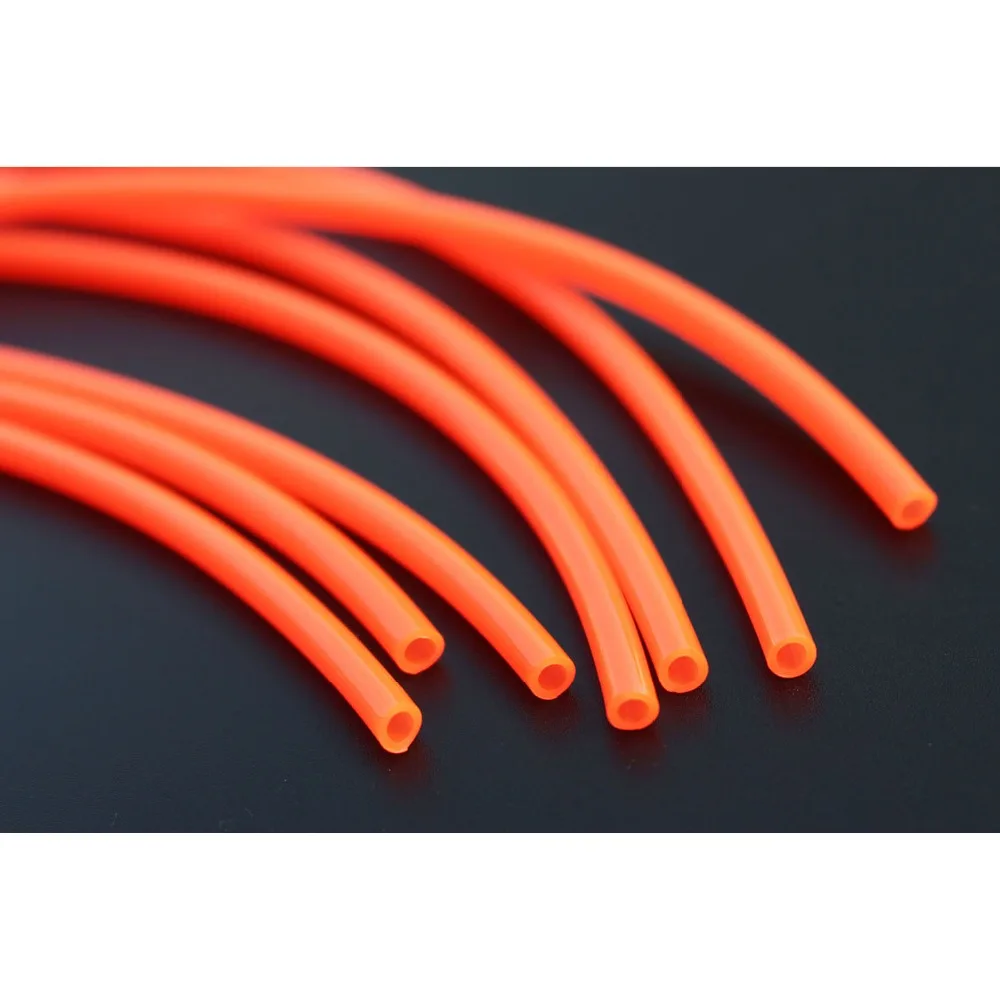 Tigofly 12 pcs UV Orange Hard Plastic Tube 2.5mmX4mm tube 17cm Fly Tubing Fly Tying Tubes Materials Fly Fishing