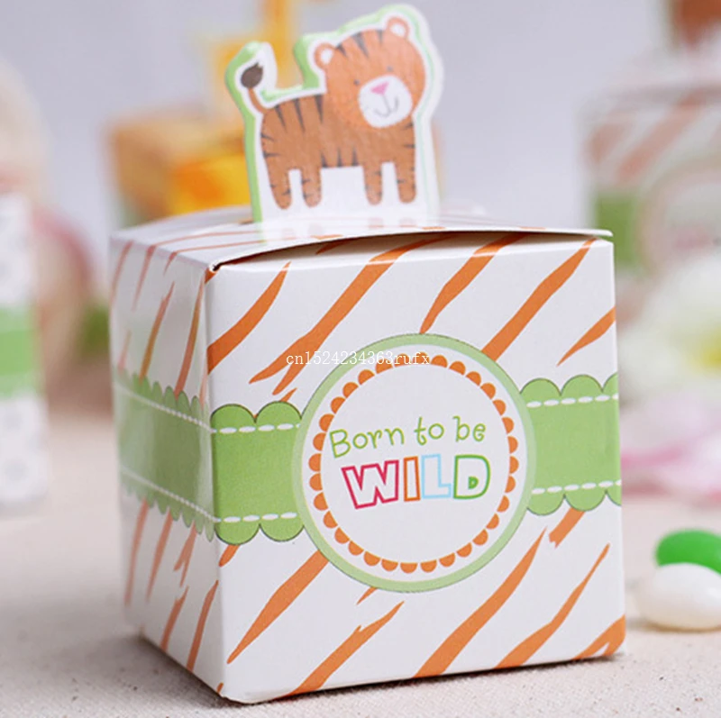 

500Pcs Animal Candy Boxes Baby Girl Boy Party Favors Gift Boxes Wedding Gifts for Guests Birthday Party Decoration Supplies