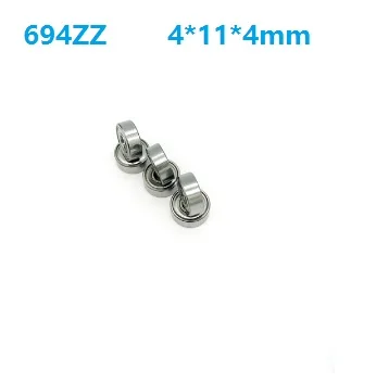 

100pcs/500pcs 4x11x4mm 694ZZ 694Z 694 ZZ Z Bearing 4*11*4mm Double Metal Cover Deep Groove Ball Bearings Miniature Mini bearing