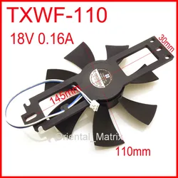 TXWF-110 18V 0.16A de FAN BRUSHLESS de CC pour le ventilateur de refroidissement 2Pin de cuisinière d'induction