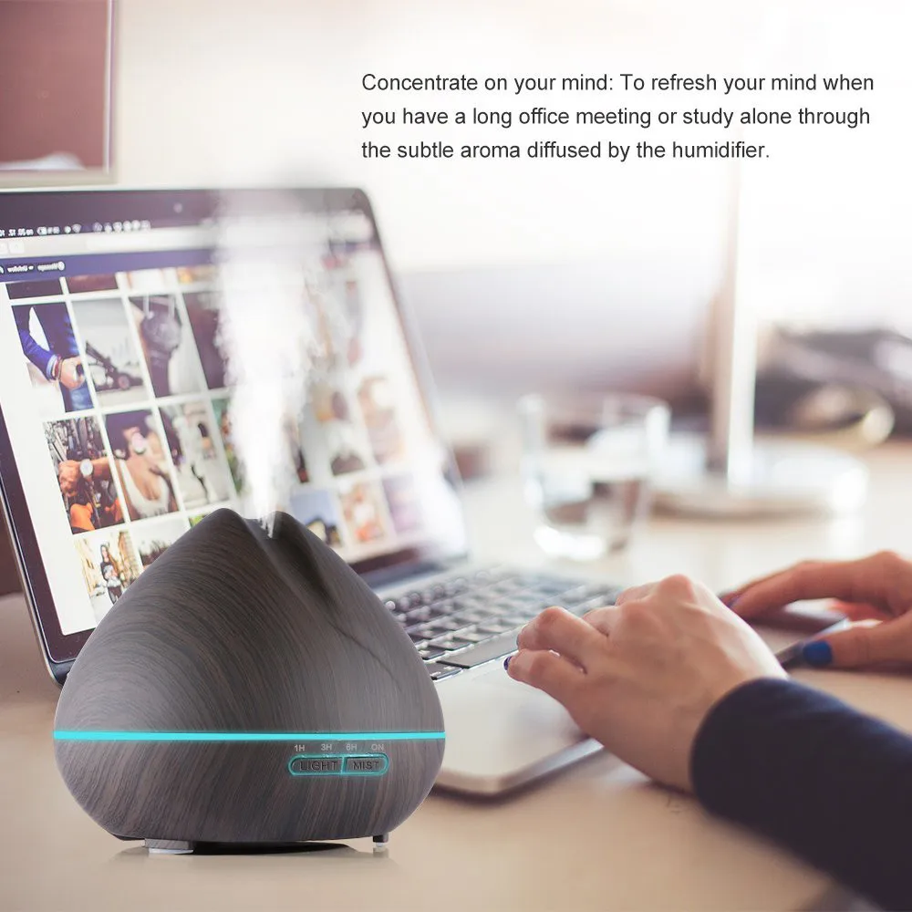 Aroma Diffuser Ultrasone Luchtbevochtiger Met Afstandsbediening 7 Kleuren Led Verlichting Voor Thuis Aromatherapie Etherische Olie Diffuser