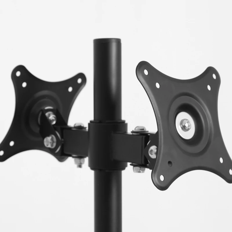 デュアルlcdledモニターホルダー背中合わせデスクトップグロメットマウントディスプレイスクリーンラックtvマウント