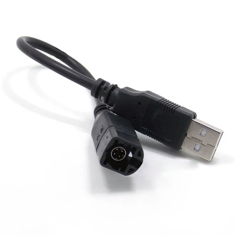 Biurlink Radio Headunit USB Wire USB Transfer Adapter For VW BMW CD Player 4-Pin Socket