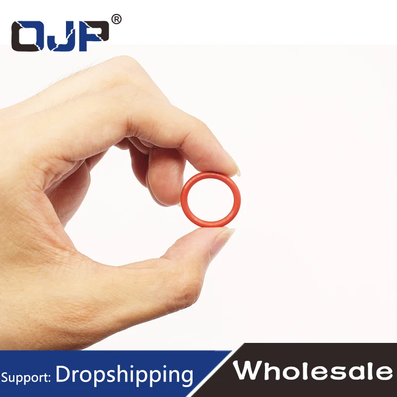 Red Silicon Ring Silicone O ring 1.5mm Thickness OD55/60/65/70/75/80/85/90/95/100mm Seal Rubber O-Ring elasticity Washer Rings