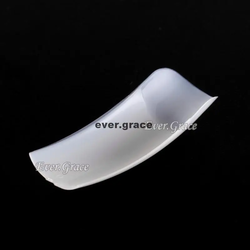 New 500pcs Acrylic UV Gel Natural French Acrylic False Nail Art Half Tips Tools