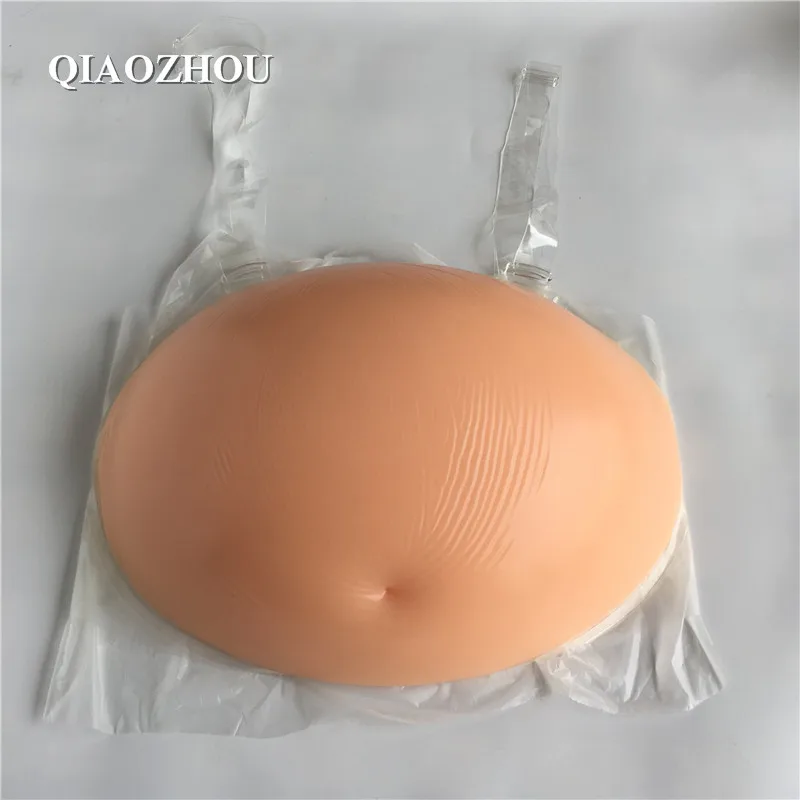 

Big 8~10 months 3000g silicon belly for false pregnancy cosplay move props self adhesive stable