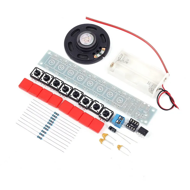 NE555 DIY Electronic Kit Piano Organ Player DIY Soldering Project Practice Suite Component Welding Practice Learning