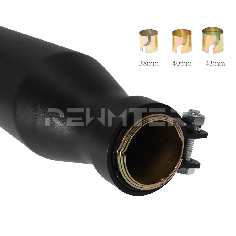 Motorcycle Slip-On Exhaust Muffler Pipe Black/Chrome For Harley Sportster XL 2014-2016 883 1200 72 48 Forty Eight Super Low