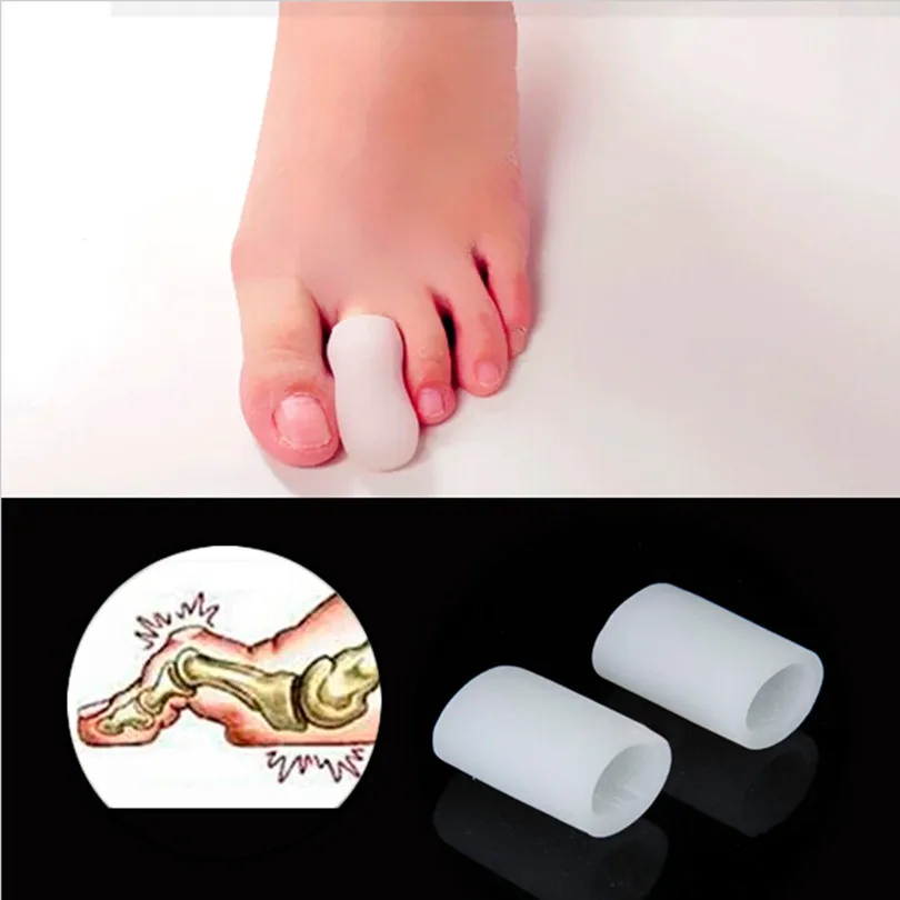 40 pieces Feet Care Silicone Gel Toe Tube Bunion Toes Protector Corns Calluses Toe Separator Foot Callus Pain Relief