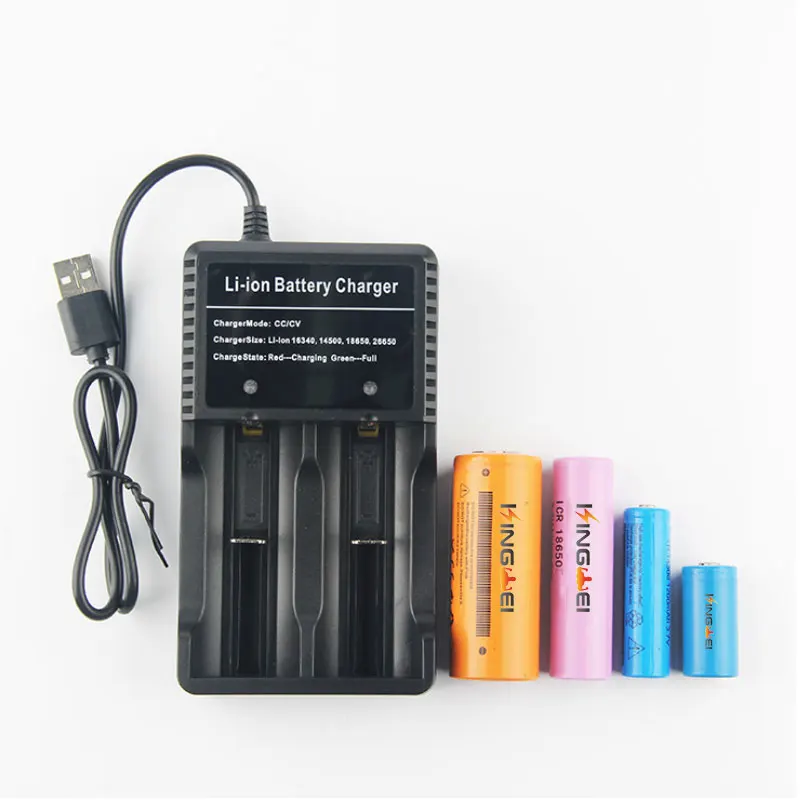 

10 Pcs KingWei NK-306 Double Electric 4.2V Charger With USB Cable 3.7V Rechargeable Li ion Battery