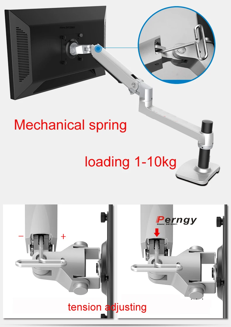 600mm 450mm  8013LP mechanical spring 3-11kg 10