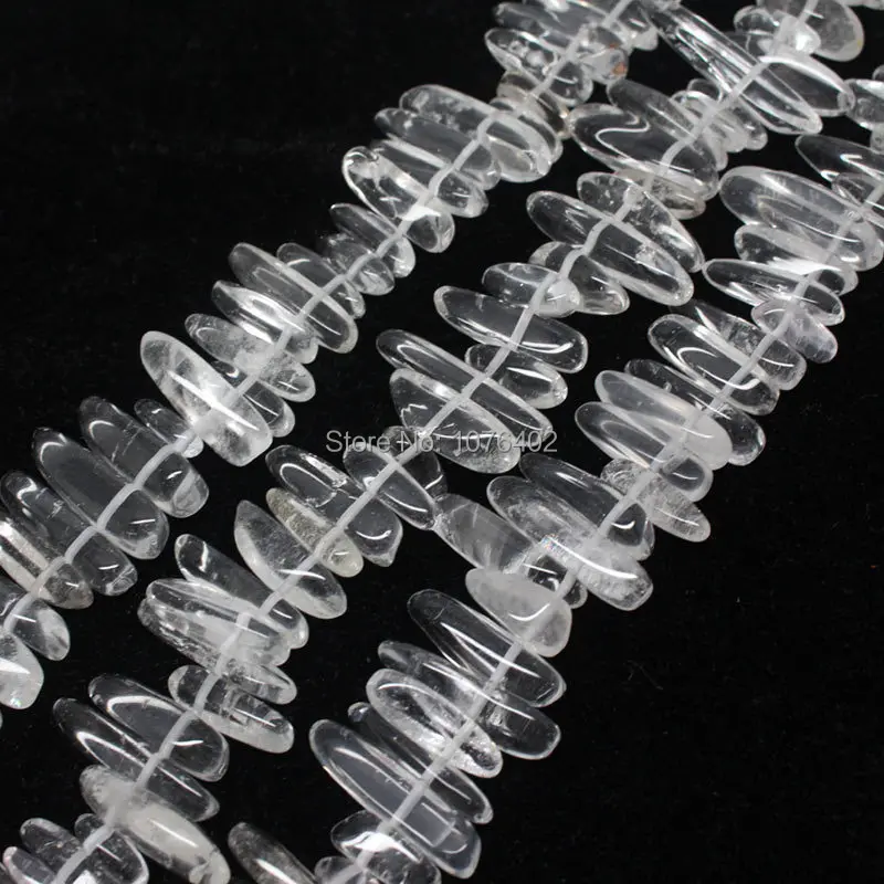 Mini. order is $7!15~25mm White Quartz Tusk Freedom DIY Loose Beads 15