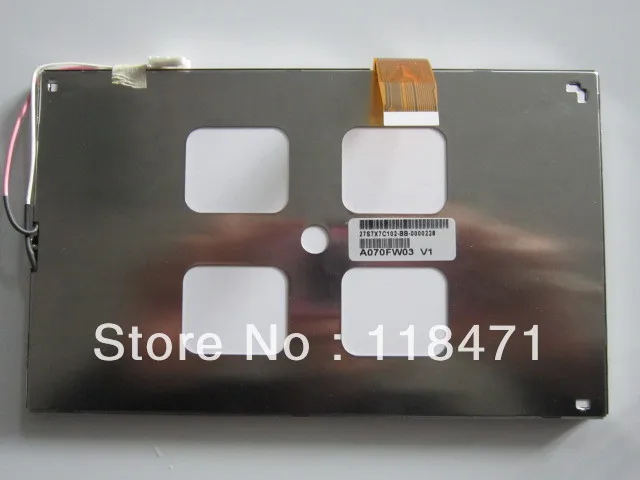 7 inch original display A070FW03 V1 480(RGB)*234 original grade A one year warranty