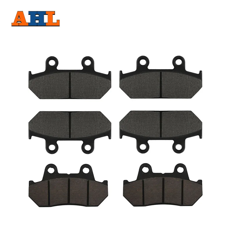 

AHL Motorcycle Front and Rear Brake Pads For HONDA GL1500 A Aspencade / I Interstate 1990-2000 Black Brake Disc Pad Set