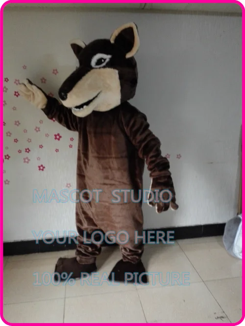 brown wolf mascot costume coyote werewolf custom cartoon character fancy costume anime cosplay mascotte theme fancy dress 41295