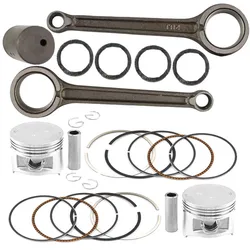 Motorcycle Engine Parts 49mm Connecting Rod + Piston Ring Kit for YAMAHA XV250 XV 250 Pistons Rings & Conrod / CRANK ROD