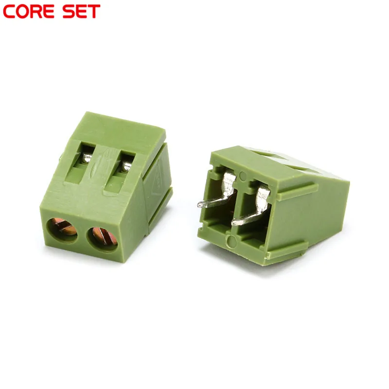 10PCS KF128-2P 2PIN Plug-in Screw Through Hole Terminal Block Connector 5mm Pitch 300V/10A