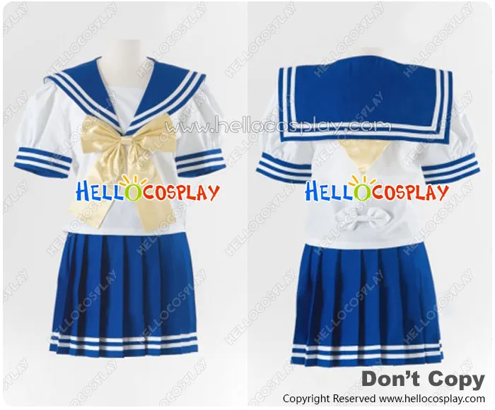 

Lucky Star Cosplay Konata Izumi Costume Summer Sailor Uniform H008