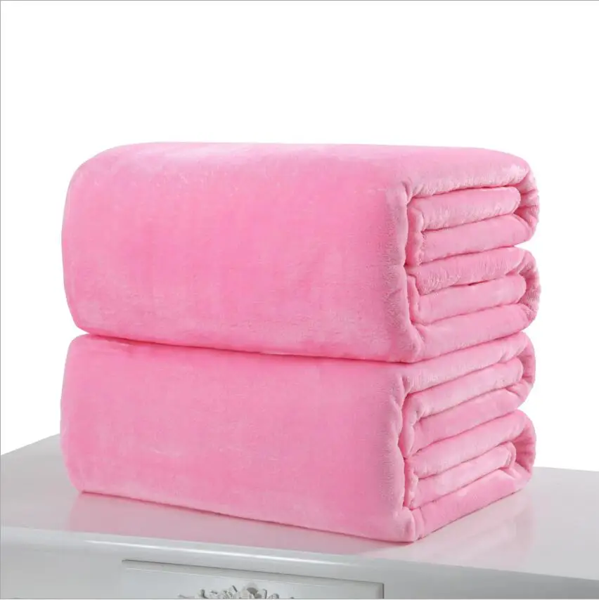 Home Textile Coral Fleece Blanket, Super Warm Soft Blankets, Sofa and Bed, Kids Throw Blanket, 200x230 cm