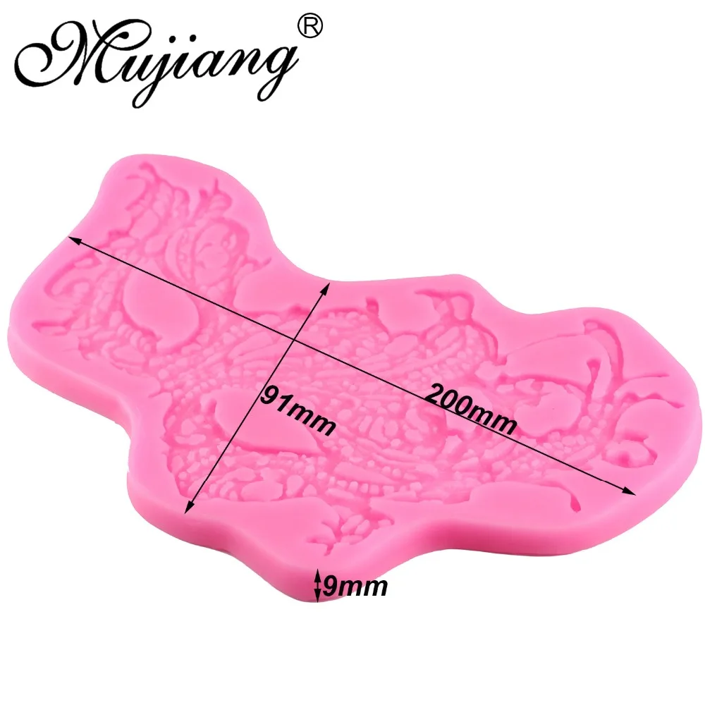 Mujiang DIY Party Dance Mask Silicone Molds Dry Pace Fondant Cake Decorating Tool Sugar Paste Candy Chocolate Polymer Clay Mould