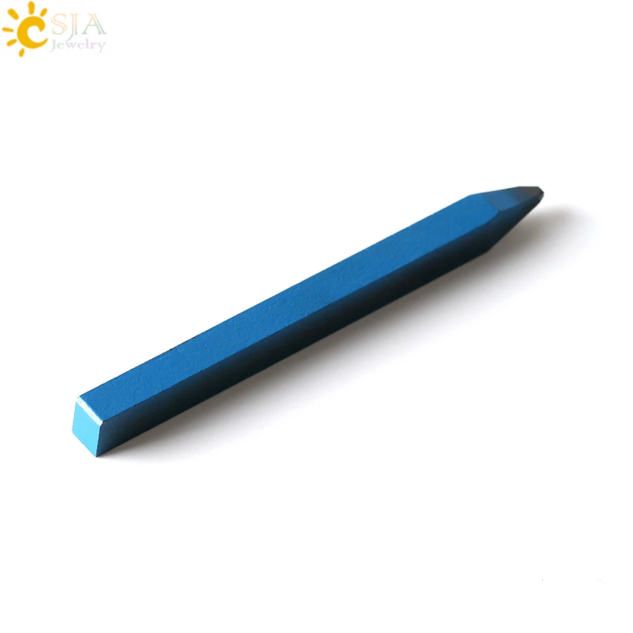 CSJA 0.57mm 18K 0.7mm 750 Blue Plated Steel Metal Jewelry Straight Stamp Tool Mold for Jewellery Flat Surface E512