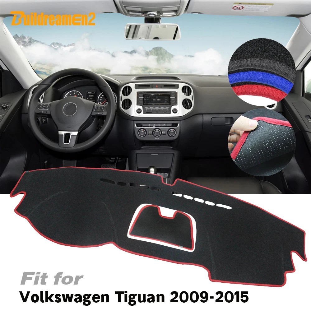 Car Avoid Light Pad Dashboard Cover Instrument Platform Mat No-Slip For Volkswagen Tiguan 2009 2010 2011 2012 2013 2014 2015