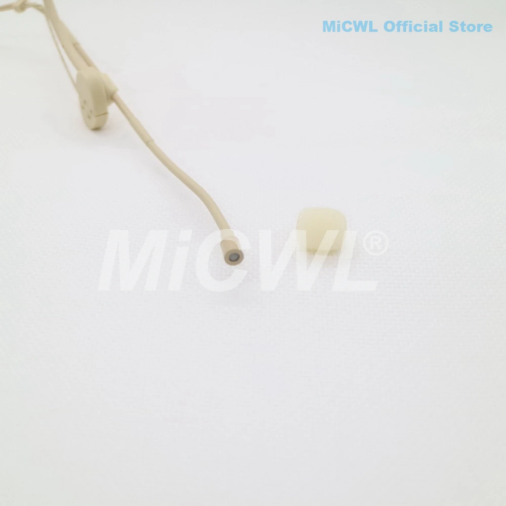 Beta54 Beige Headset Microphone For Shure MiPro Sennheiser Audio-Technica AKG Foldable Headworn Wireeless Mic MiCWL BETA54