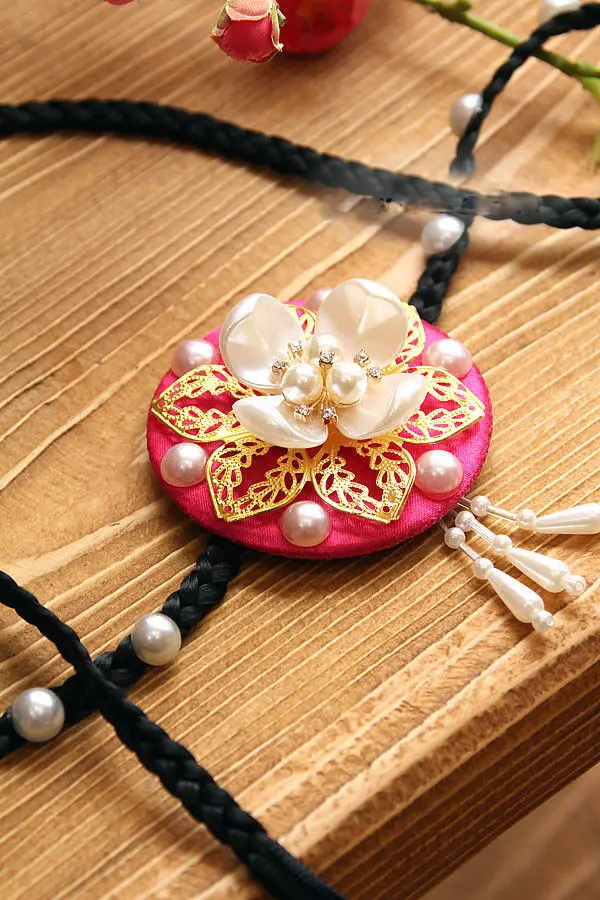 2020 New Hanbok Hairband Shell Hair Accessory Daenggi Korean traditional Clothes Pigtail Cosplay Party Game Gift