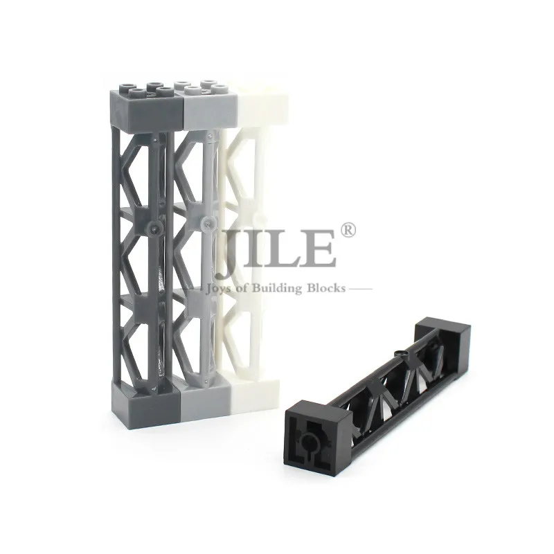 Support de cadre en fer Moc pour blocs de construction, briques compatibles avec les jouets d'architecture City Street View, 2x2x10, 58827, 5 pièces