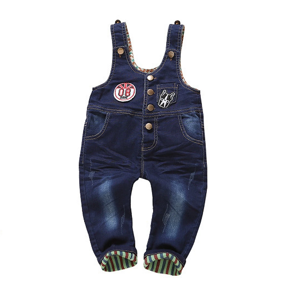 9M-3T High Quality Soft Jeans Baby Overalls Infant Long Pants Overalls Hooded Cute Girls Boys Jeans Jumpsuit Rompers Toddler