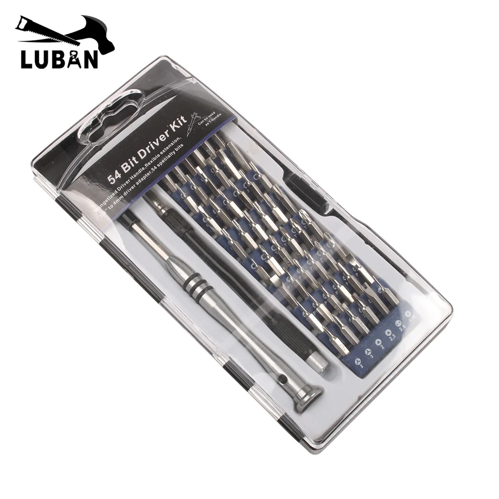 Fashion Design 54 in 1 Precise Manual Tool Set Magnetic Screwdriver set Multifunction Interchange-able