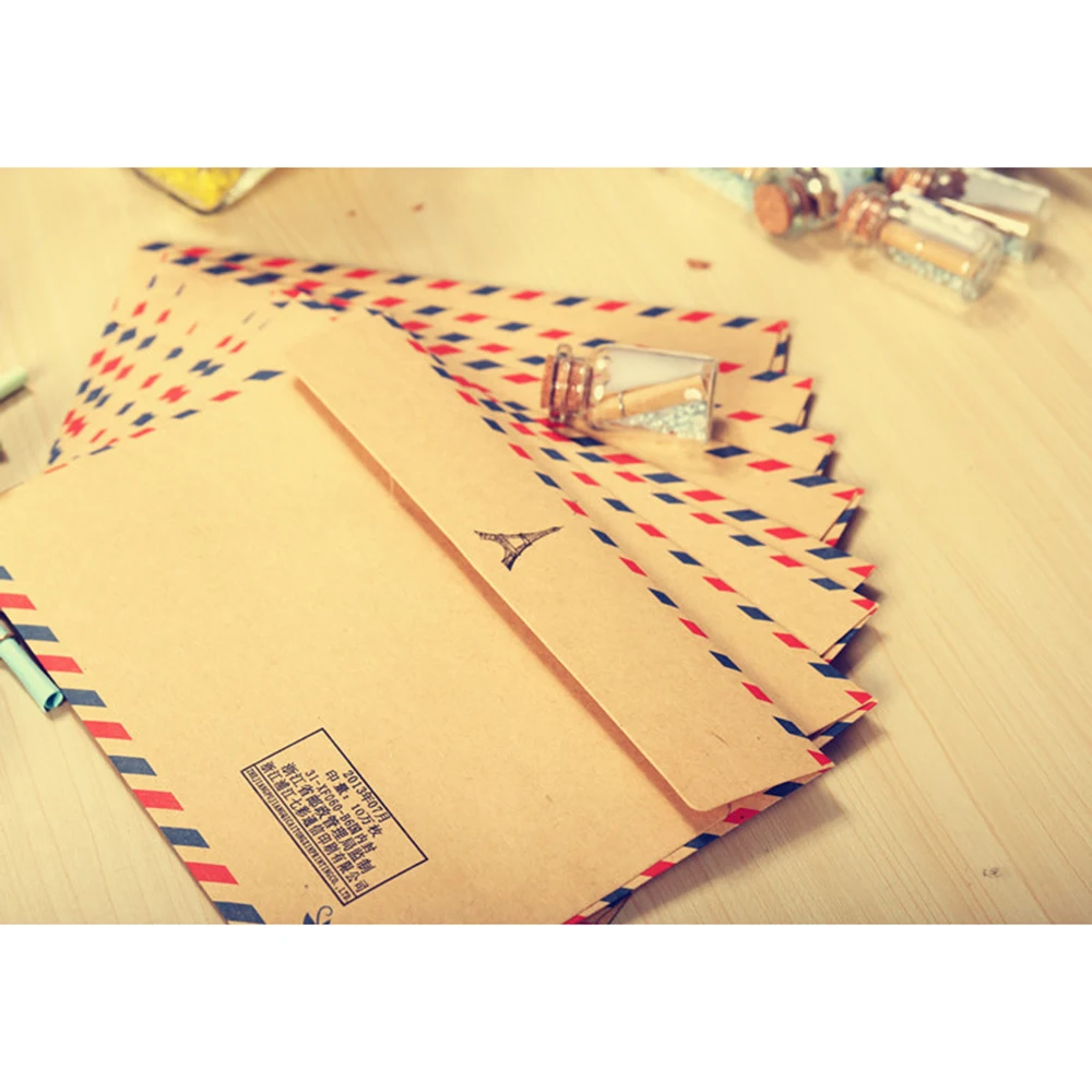 20 PCS/Lot Large Postcard Letter Stationery Paper Kraft Envelope Vintage Wallet Envelope For Student School Office gift