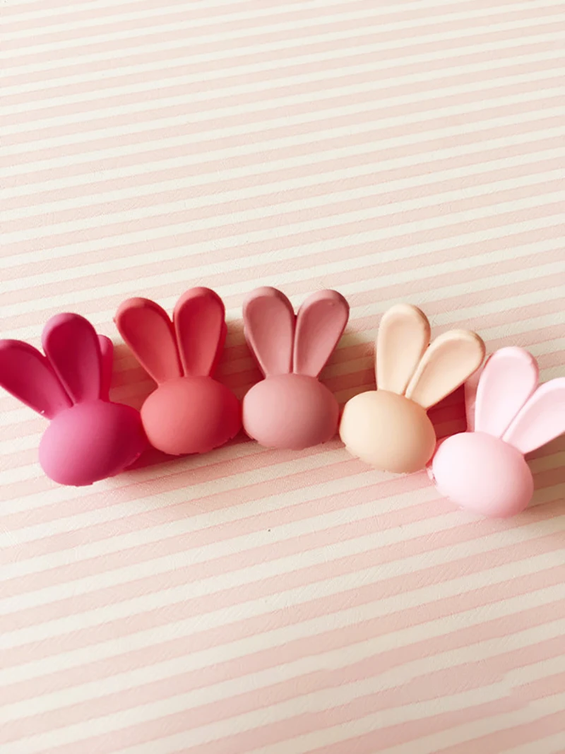 5PCS/Lot Candy Color Rabbit Hair Clips for Blyth Azone 1/6 Bjd Dolls Accessories