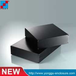 New aluminum enclosure brush black box DIY electronics  project box design for circuit board 152*44*200mm