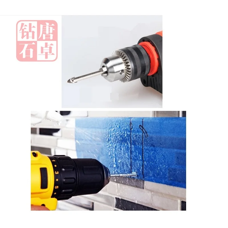 Talentool จัดส่งฟรี5ชิ้น/ล็อต12มม.0.47นิ้ว Spear Point ทังสเตนคาร์ไบด์บิตสำหรับเจาะกระจกกระเบื้องเซรามิค porcelain