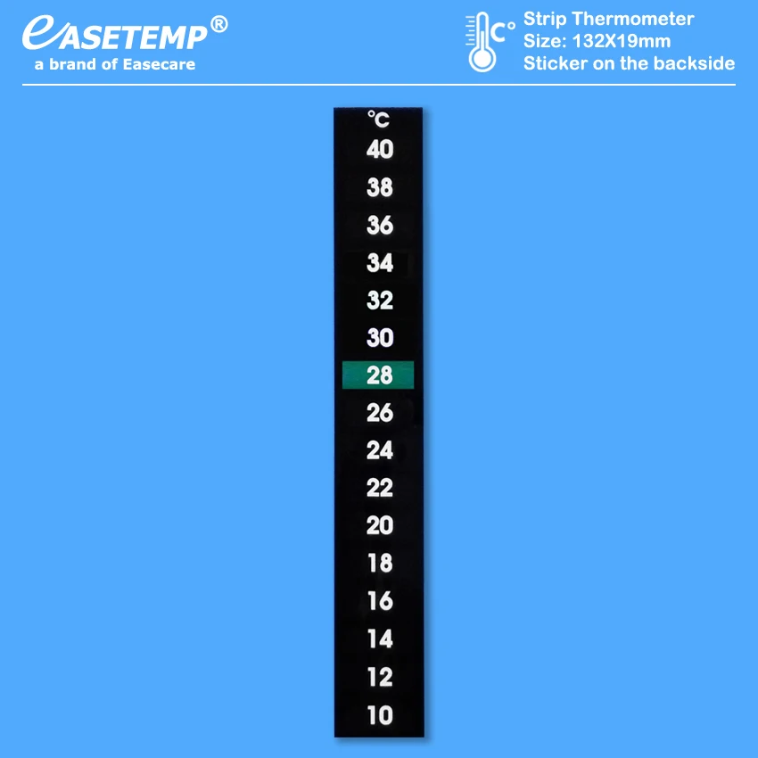 

1000pcs/lot Free Shipping by DHL Strip Thermometers (10-40 degree in Celsius) with Sticker on the backside