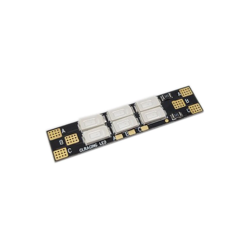 4 PCS CLRACING Frame Arm LED Board Light 6 Bits 25mm 3-6S LED Light Board For RC Multicopter Spare Parts Drone Accs