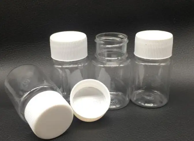 (200sets/lot) 30ml PET transparent round bottle with scale,health bottle,liquid bottle,plastic bottle