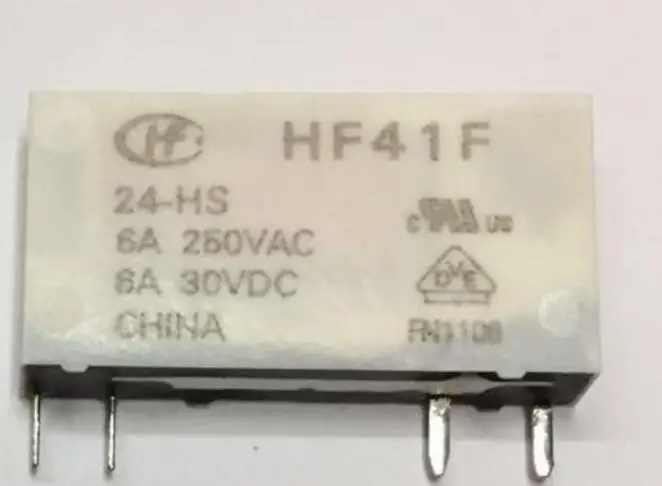 HF41F-24-hS   HF41F-12-hS  HF41F-5-hS  HF41F 24v 12v 5v  hS  Genuine New original Hongfa relay