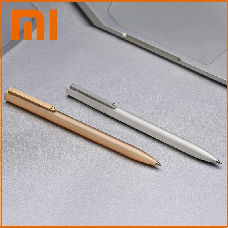 Original Xiaomi Sign Pens Mijia Metal Ballpoint pen 0.5mm Switzerland Refill Japan Black Ink School stationery Signing Pens