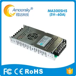 Rong Electric 5V 60A 300W LED Display Power Supply MA300SH5 Display PSU Support 200V to 240V AC