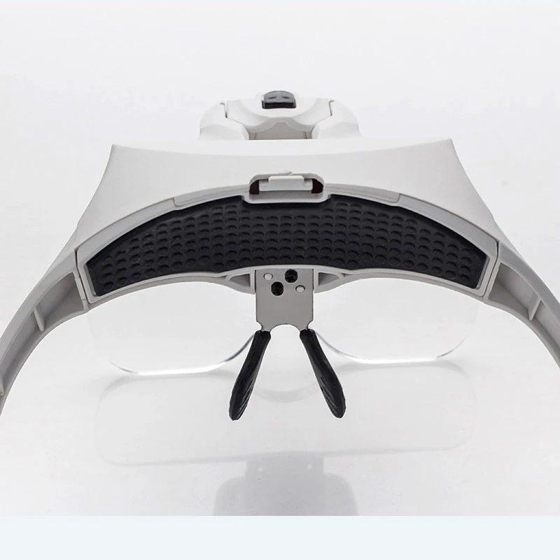 1x 1.5x 2x 2.5x 3.5x Headband LED Magnifier Head Wearing Eye Reading Magnifying Glasses Soldering Repair Lamp Magnifier Loupes