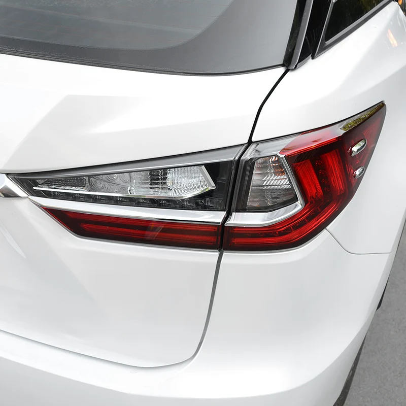 

For LEXUS RX350 450h 2017 2018 ABS Chrome Rear Light Tail Lamp Eyebrow Cover Trim Below Eyelid Decoration Car Styling 8pcs
